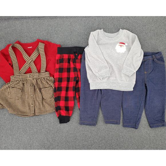 Carter's Bundle of 6 Baby Girl Items Size 12 Months Pre-Owned - Picture 1 of 8